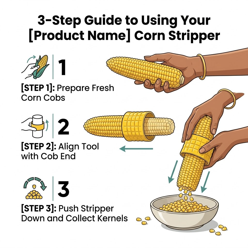 Stainless Steel Corn Peeler Cutter