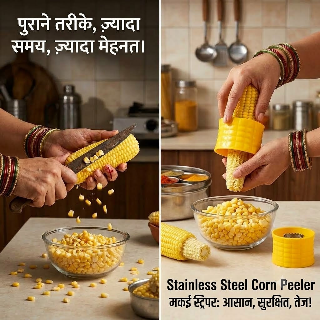 Stainless Steel Corn Peeler Cutter