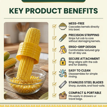 Stainless Steel Corn Peeler Cutter