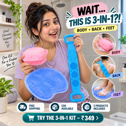 3-in-1 Complete Bath & Body Care Kit