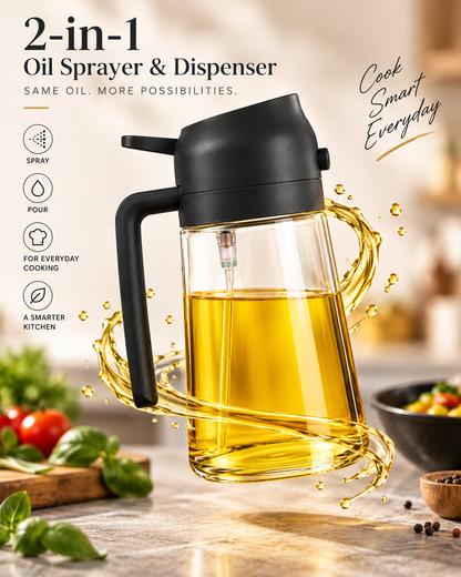 2-in-1 Oil Sprayer & Dispenser