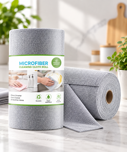 Microfiber Cleaning Cloth Roll (20Pcs)