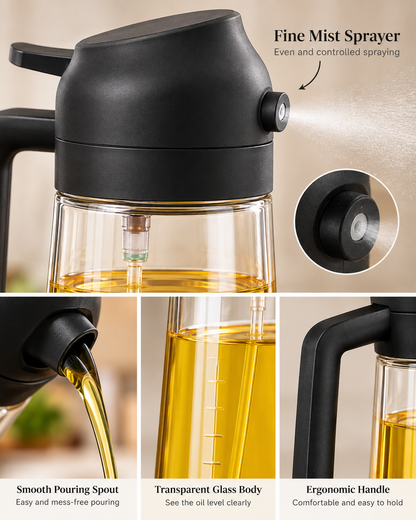 2-in-1 Oil Sprayer & Dispenser