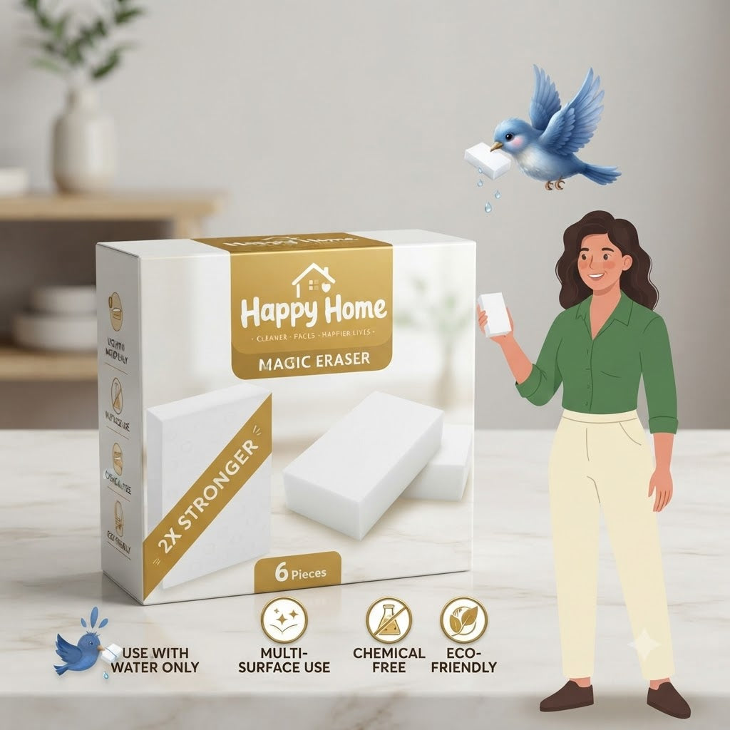 Happy Home Magic Eraser (6-Piece Pack)