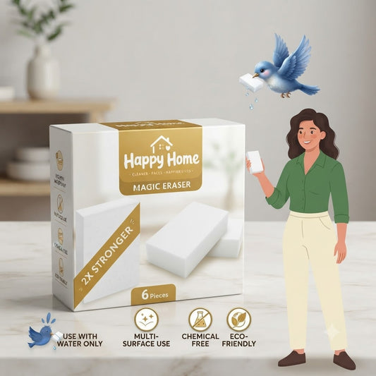 Happy Home Magic Eraser (6-Piece Pack)